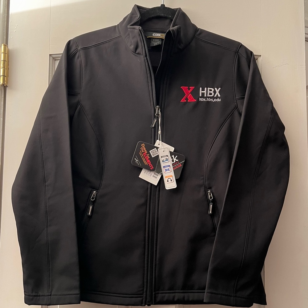 NWT All weather black zip up logo jacket North End Core 365 HBX S